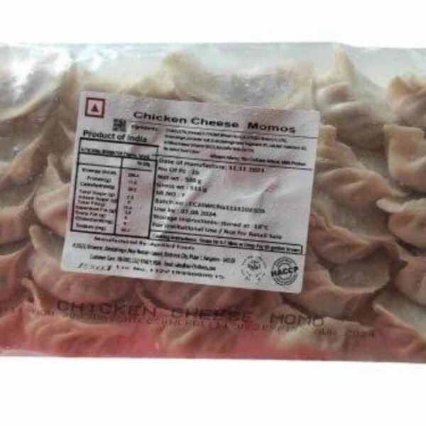 CHICKEN CHEESE MOMOS 500GM